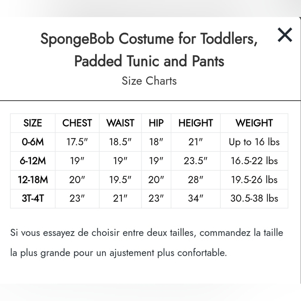 Jazwares Sponge Bob Costume, Toddler 3-4, NWT, Shell, Pants with Attached Shorts - Picture 8 of 8